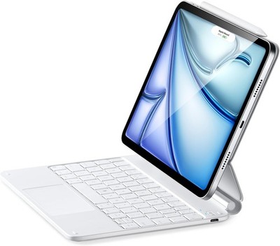 ESR Keyboard Case for iPad Air/Pro 11 M4 M3 M2 Magic Style White