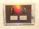 George Washington & MARQUIS De LAFAYETTE DUAL RELIC Handwritten Word  RARE