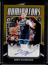 2024-25 Donruss Optic Donte DiVincenzo Dominators Signatures Holo Gold Auto #/10