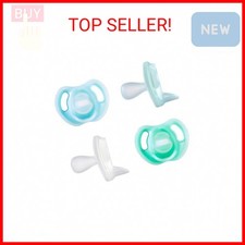 Tommee Tippee Ultra-Light Silicone Pacifier, 0-6 Months, Symmetrical One-Piece D