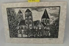 Beautiful Original Etching by PASTIN Engraving Signed and Marked E.A