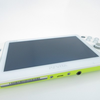 Console Sony PS Vita PCH-2000 Lime Green/White - Version Wi-Fi Seule, Bon état Fonctionnel