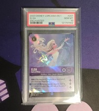 2023 DISNEY LORCANA THE FIRST CHAPTER ENCHANTED 207 ELSA SPIRIT OF WINTER PSA 10