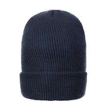 Wool Watch Cap Beanie for Men Women   Navy Blue Cold Weather Gear