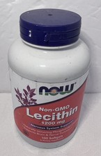 NOW FOODS Lecithin 1200 mg 100 Softgels- Exp01/29