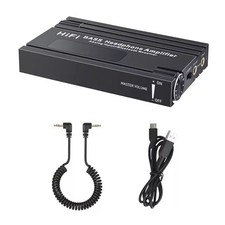 New HiFi BASS Headphone Amplifier 16-600 Earphone Rechargeable 3.5mm AUX Audio
