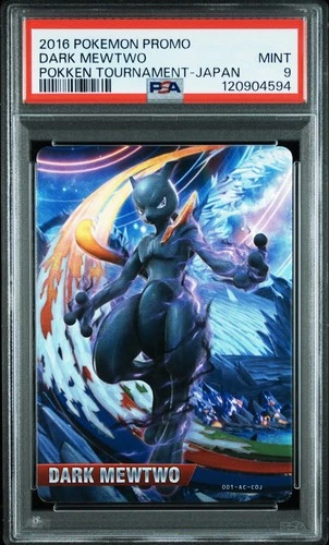 2016 POKEMON PROMO POKKEN TOURNAMENT JPN DARK MEWTWO PSA 9