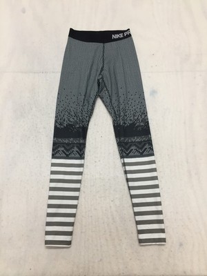 Nike pro dri fit leggings womens XS multicolored stripes logo