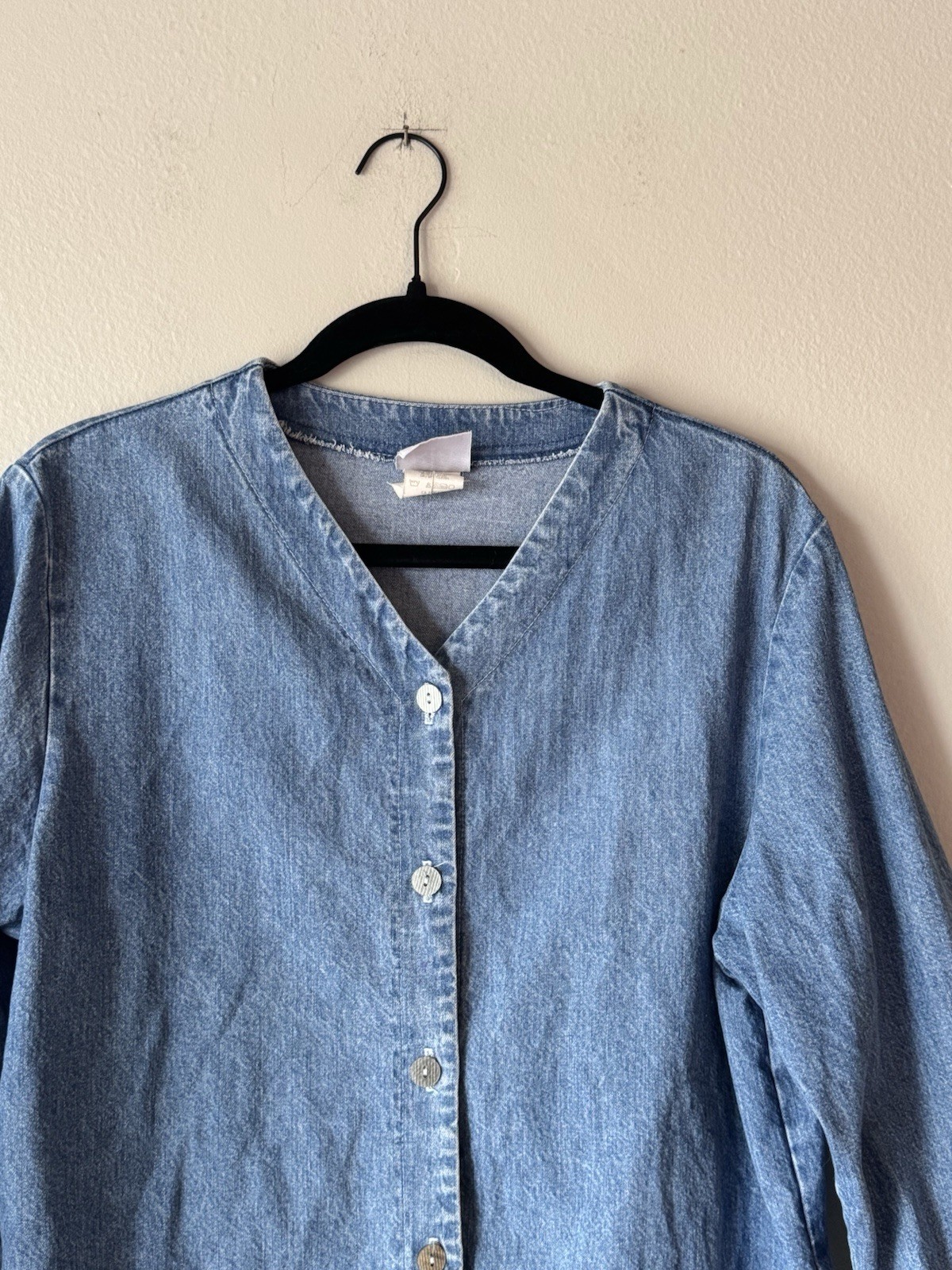 Vintage BTB Better Than Basic Button Front Denim … - image 2
