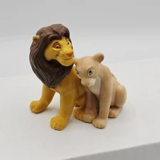 Disney The Lion King Simba & Nala PVC 2.5" Figure Vintage