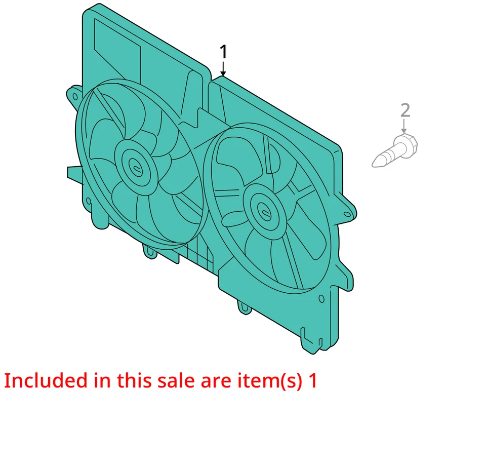 Radiator Fan Motor Fan Assembly VIN G 8th Digit Fits 08-11 MAZDA TRIBUTE 716427 Foto 3 de 4