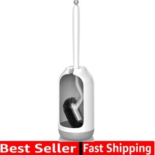 Toilet Bowl Brush Holder Set: Bathroom Deep Cleaning Toilet Cleaner Scrubber ...