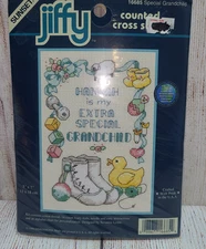 Vintage Dimensions Jiffy Special Grandchild Counted Cross Stitch Kit 5" x 7" New