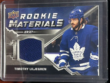 2020-21 Upper Deck Rookie Materials #RM-TL Timothy Liljegren Maple Leafs RC