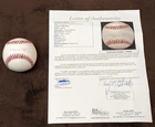 SIGNED JSA  AUTHENTIC  AUTO OFFICIAL LEAGUE  BASEBALL WILLIE MAYS GIANTS