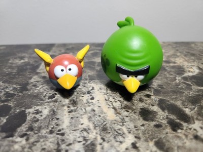 Angry Birds Space Planet Green Terence and Lightning Flash Blue Bird Figures