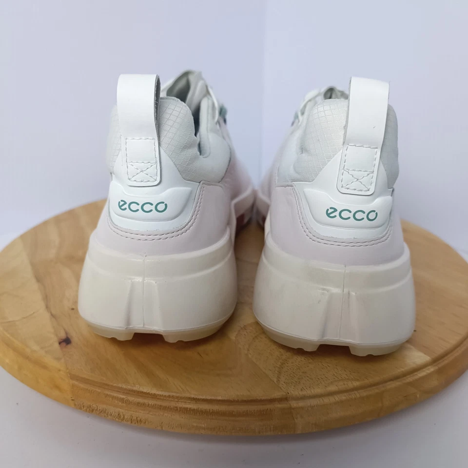 Ecco BIOM H4 Golf Shoe EU 41 Women's Size 10 Golf White Blue Red Goretex Leather - Image 4 of 4