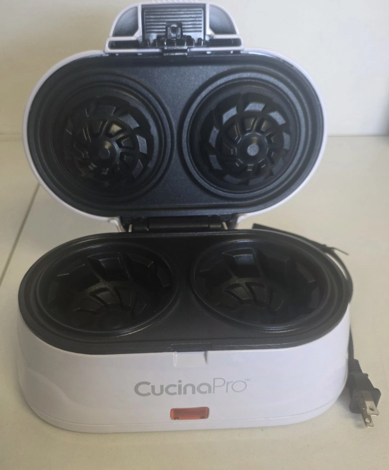 CucinaPro Double Waffle Bowl Maker 2 - 4 Inch, Used No Box