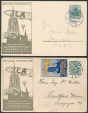 Pionierflugpost ILA 1909 offizielle Postkarten Sonderstempel Vignette (S28555)