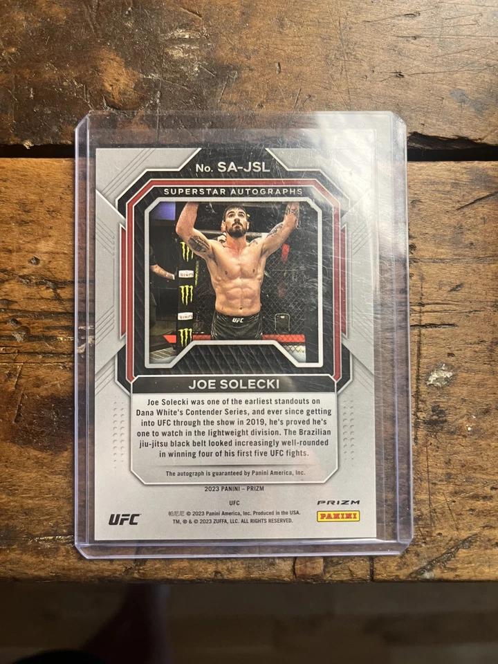 2023 Panini Prize UFC - JOE SOLECKI #SA-JSL {AUTO} - Image 2 of 2