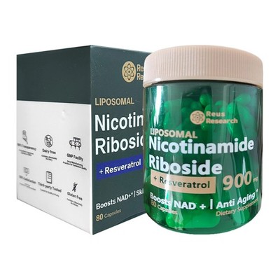 Nicotinamide Riboside+Resveratrol NAD+ 900mg Unterstützung bei Hautalterung