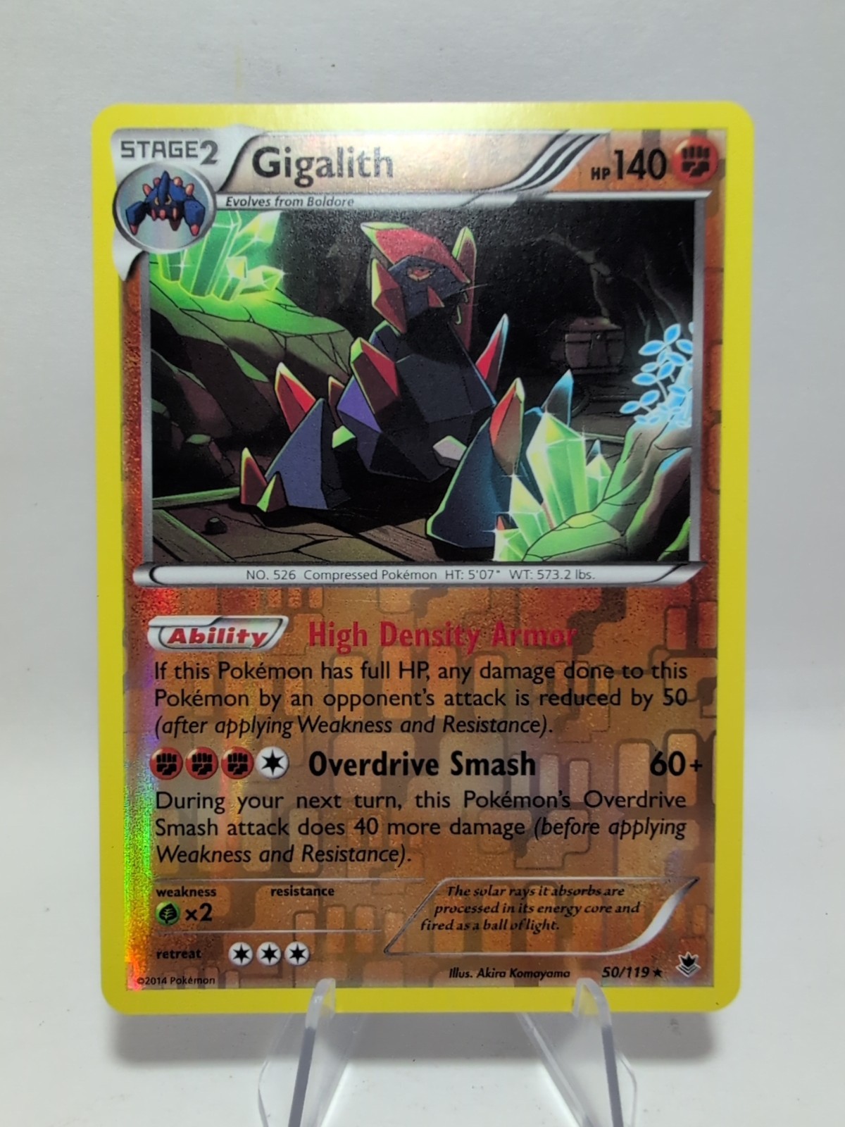 Gigalith 050/119 Reverse Holo Rare Phantom Forces Pokemon TCG