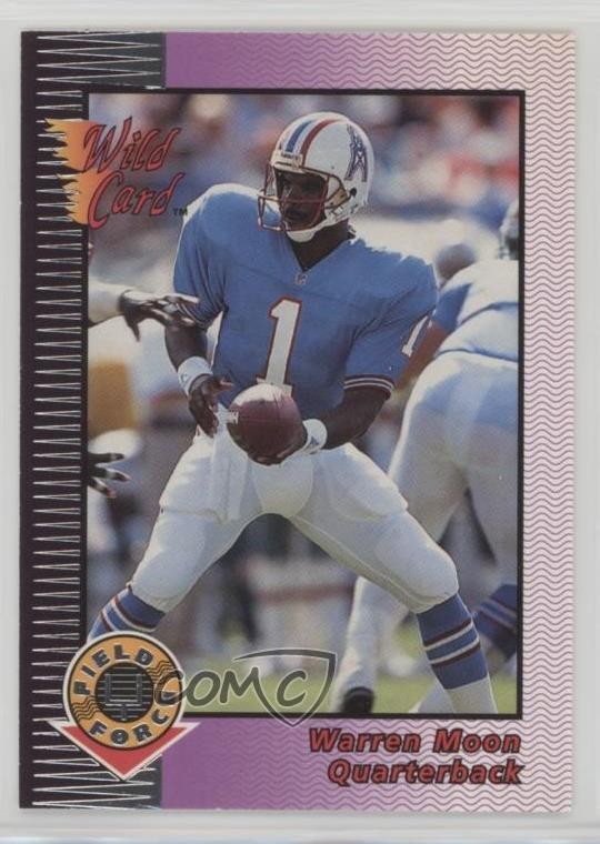 1992 Wild Card Field Force Silver Warren Moon #15 HOF 05ti