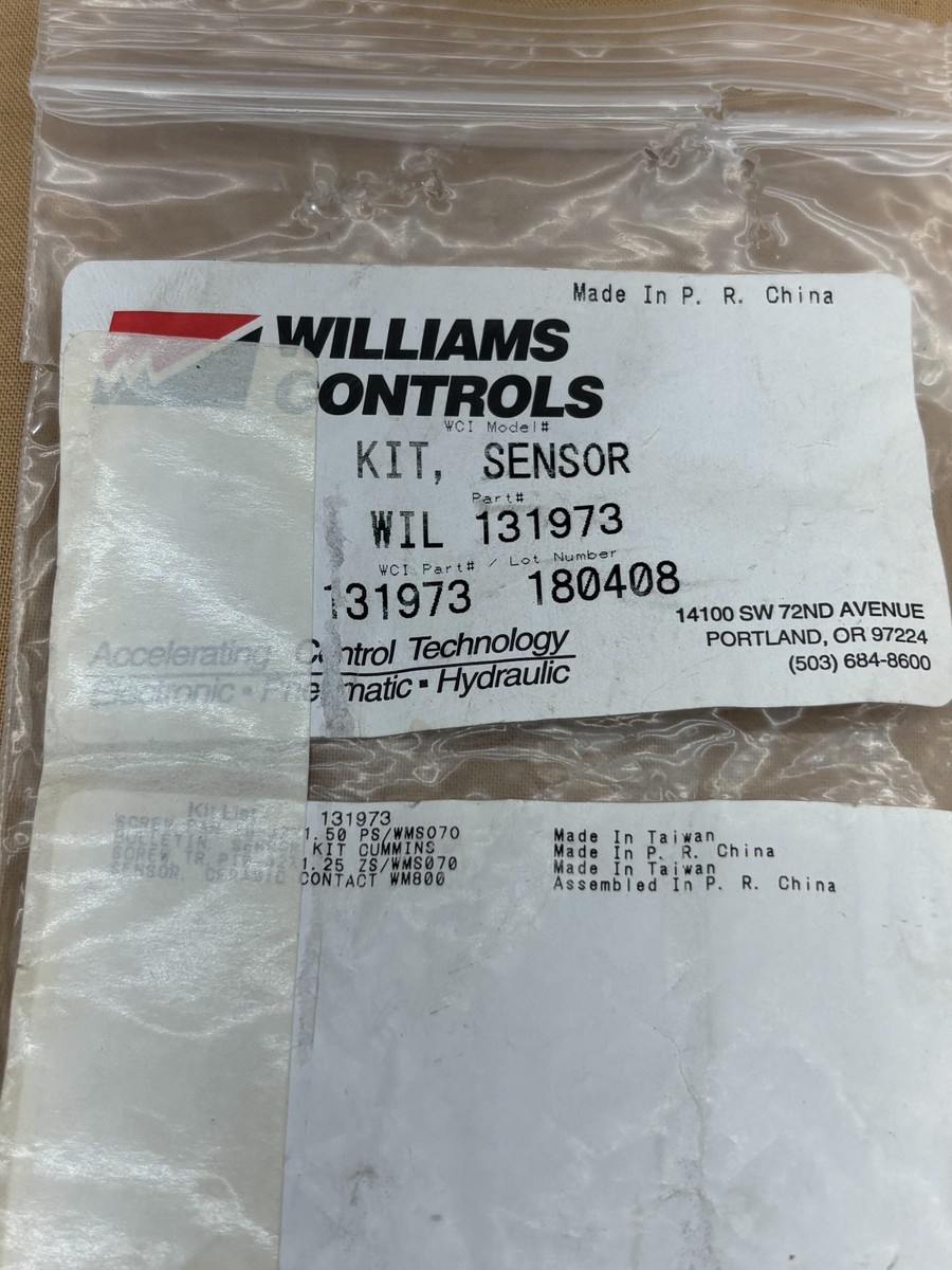 Genuine Williams Controls 131973 Throttle Position Sensor Kit