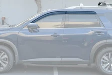 For 22-Up Nissan Pathfinder JDM Tape-On Side Vent Window Visors Rain Deflector