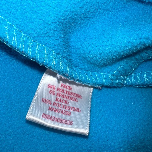 So Girls Hooded Soft Shell Jacket Size L 14 Turquoise Blue Floral Print Fleece - Picture 4 of 6