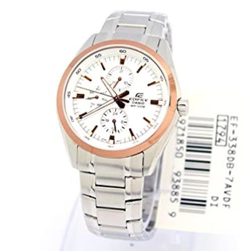 Casio Edifice EF-338DB-7ADF Analog Men's Stainless Steel Water