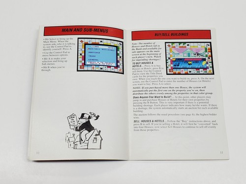 Monopoly Original Authentic SNES Super Nintendo Manual Only * - Picture 10 of 20