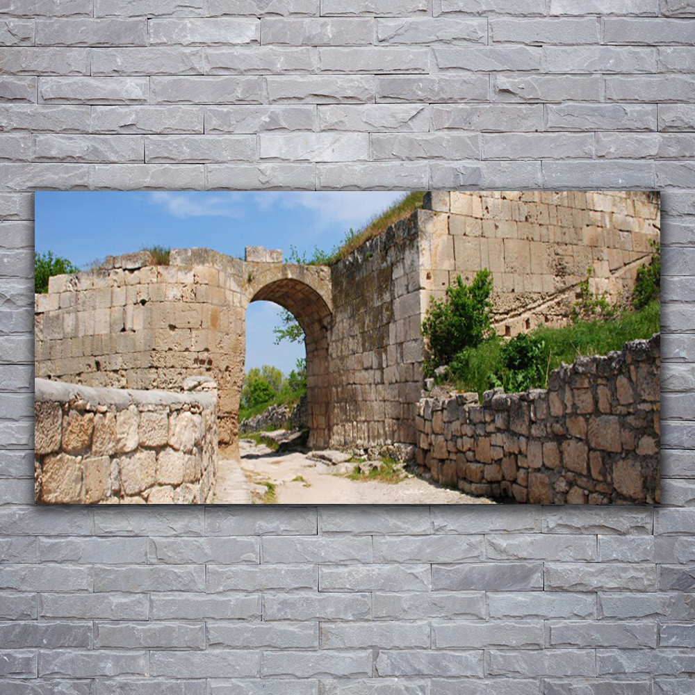 Tableau sur toile 120x60 cm pour habiller un grand mur vide ruines
