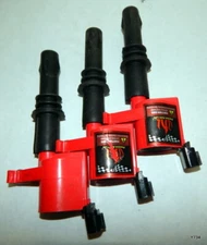 3 PCS Precision Auto Labs Red Ignition Coil Ford Lincoln Mercury V8 5.4L 4.6L