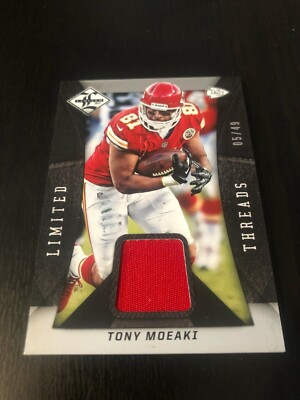 TONY MOEAKI 2013 PANINI LIMITED THREADS /49 NFL CARD #94 - KANSAS CITY CHIEFS