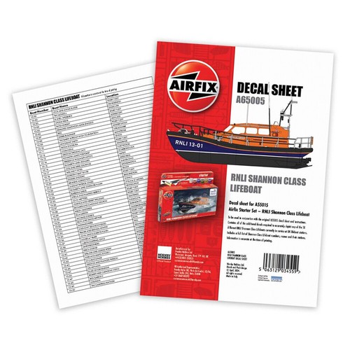 Airfix A55015 RNLI Shannon Class Lifeboat 1:72 Model Kit Starter Set & Decals - Picture 8 of 8
