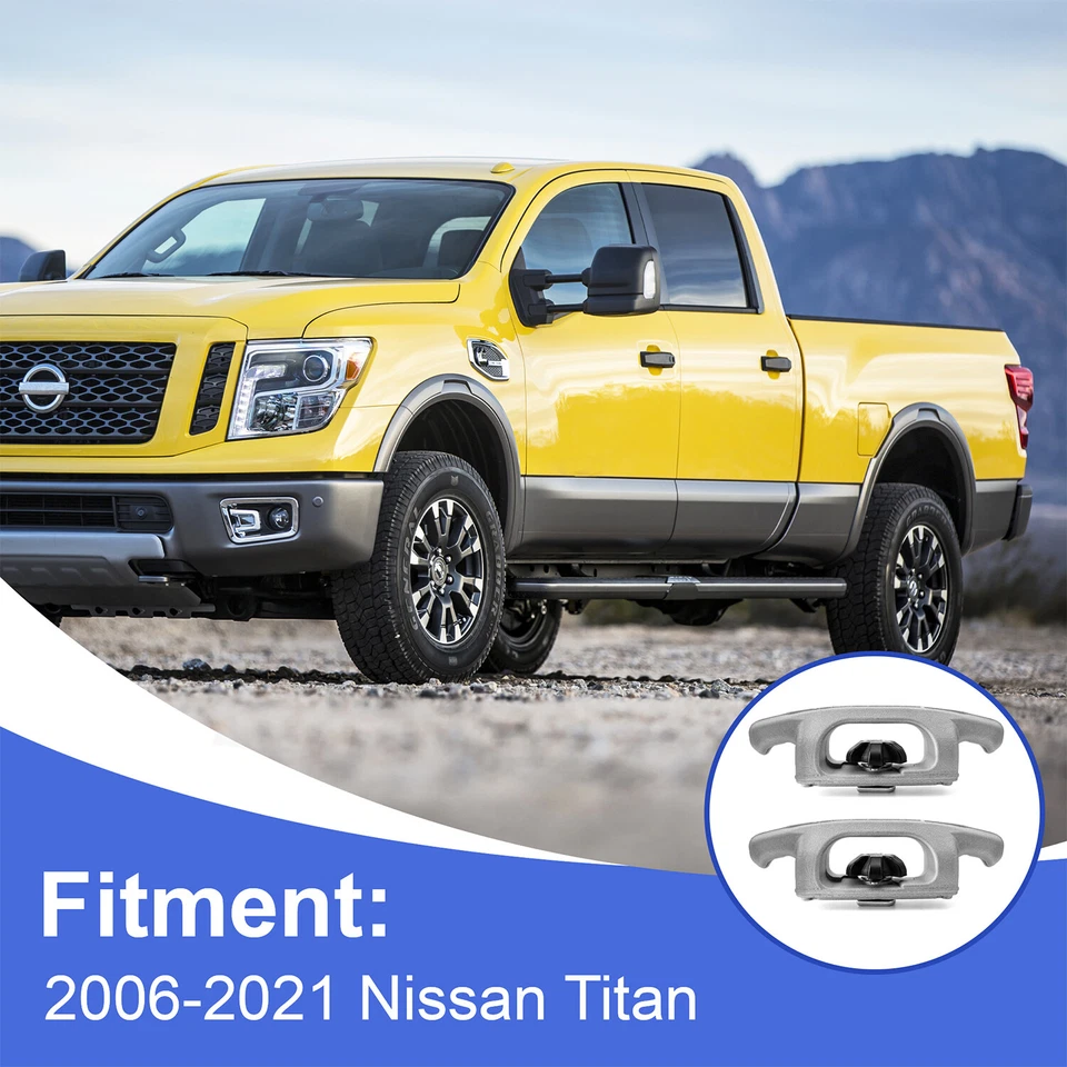 FOR 2016-2023 NISSAN TITAN BED TIE-DOWN CLEATS SET 999T7W3900 999T7W3800 2PCS - Image 2 of 4