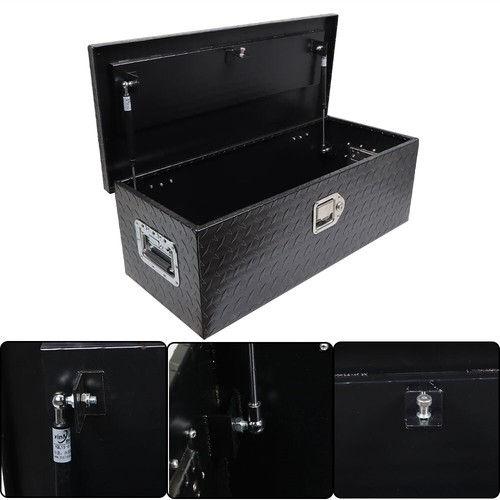 Labwork Aluminum Black Tool Box For Pickup Trailer Truck Storage 30 Inch - Picture 18 of 18