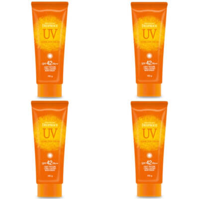 Premium Deoproce UV Sun Block Cream SPF42 PA++ 100g*4Pcs - FREE SHIPPING