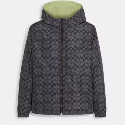 NWT Authentic Coach REVERSIBLE FULL ZIP WINDBREAKER Jacket NWT Authentic Coach REVERSIBLE FULL ZIP WINDBREAKER Jacket