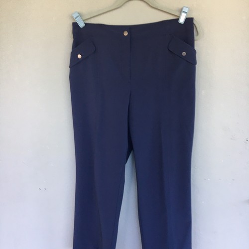 Zenergy Chico’s Pants Women 1/ 8-M Blue Ankle Pockets Athleisure Outdoor Travel