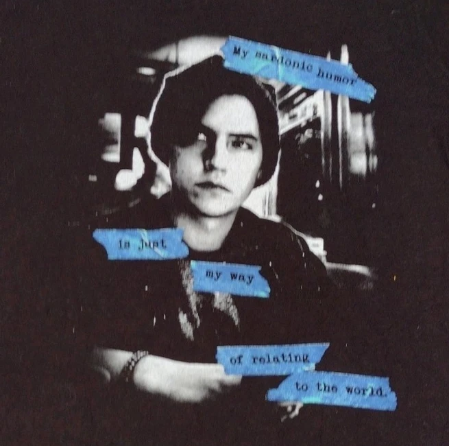 Top de cómics de Riverdale para mujer de la serie de televisión de Archie parodia mi humor sardónico grande negro Foto 2 de 4