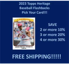 2023 Topps Heritage Baseball Flashbacks You Pick Complete your set SPECIAL!!!!