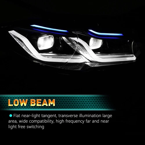 BMW 5 Series F10 M5 Xenon Headlights G30 LED DRL Lamps Update - FULL SET - Picture 9 of 19