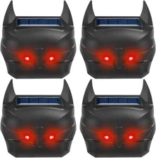 4x Solar Nocturnal Animal Repeller Outdoor Predator Deterrent Garden Yard Farm