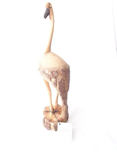 Molo intagliato a mano "Cicogna in legno" "Collezione Zimbabwe" 1 Importazioni
