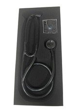 Stethoscope Premium Stainless Dual Head All Black Adult Cardinal Health SPD57AAB