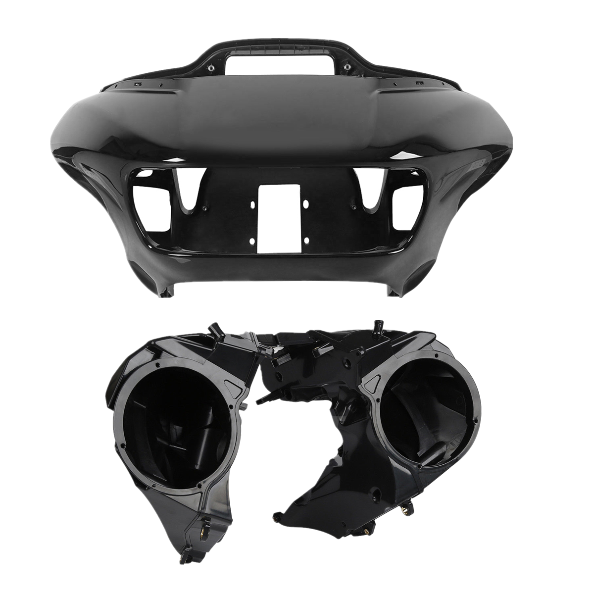 Carénage Avant Complet Pour Harley Road Glide 2015-2023 - Avec Grilles, Boîte Et Conduit D'air