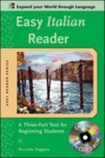 Easy Italian Reader (Book & CD-ROM) - Paperback By Saggese, Riccarda - GOOD