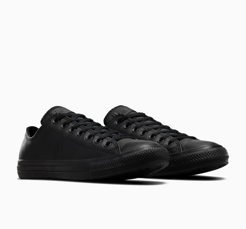 Converse Women's Chuck Taylor All Star Leather Low Top Sneaker Shoes - Picture 9 of 21